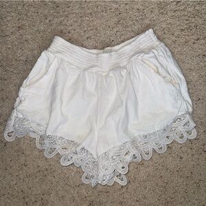 American Eagle Sunchaser Knit Lace Trim Short Size Large Summer Boho Size large